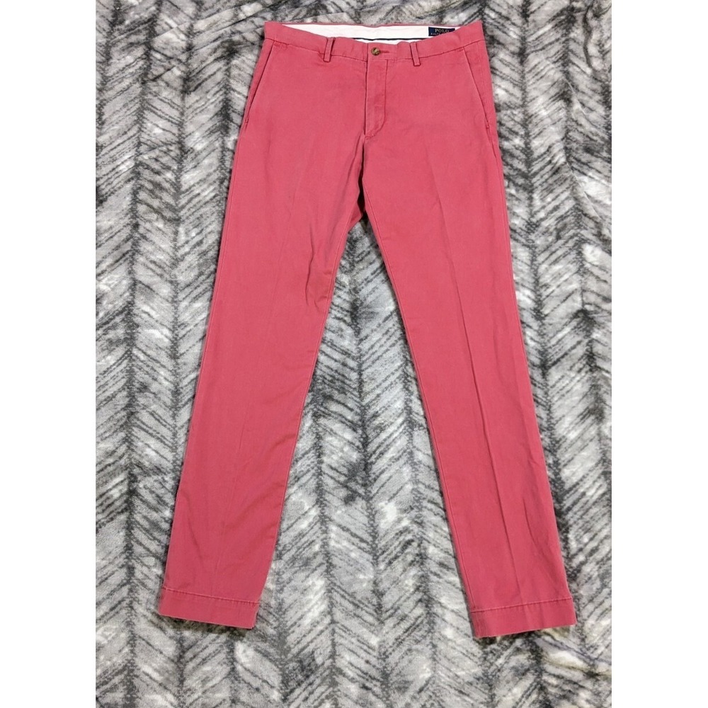 Polo Ralph Lauren Mens 32 x 33 Stretch Slim Fit Lightweight Twill Chino Pants